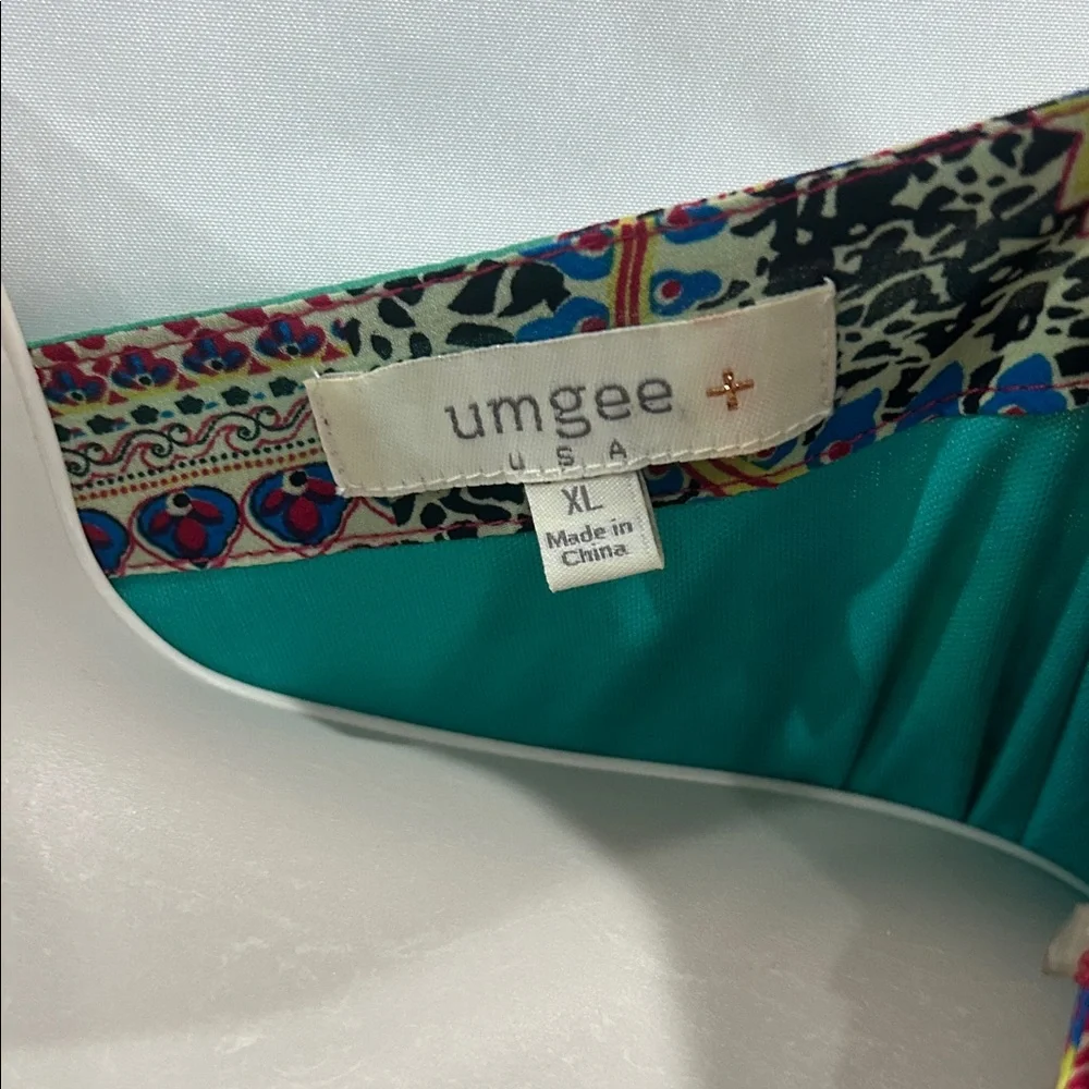 Umgee Multicolor Patchwork Tunic - Picture 2 of 8